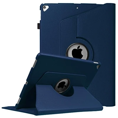 Abbildung von Fintie Hülle für iPad Pro 12.9 Zoll (2. und 1. Generation, Modell 2017 2015) 360 Grad Rotierend Schutzhülle Smart Stand Cover Case mit Auto Schlaf/Wach Funktion, Marineblau