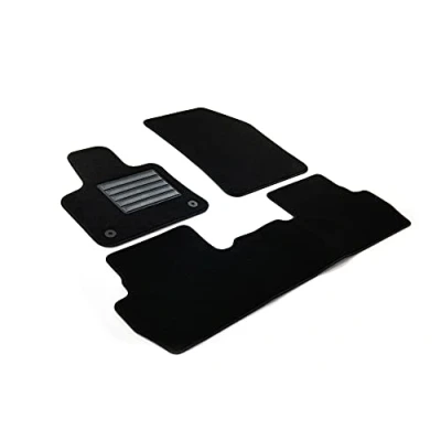 Abbildung von MDM SP 8012 Fußmatten Velours Autoteppich passend für Peugeot 5008 II 5 Sitzer 07.2017&gt; / Citroen C5 Aircross 2019&gt; (auch Plug in Hybrid), black