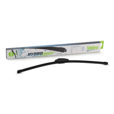 Abbildung von Scheibenwischer Valeo Hydroconnect 578576 550mm vorne Rahmenlos Hakenbefestigung RENAULT: MEGANE 1 Cabriolet, CHRYSLER: Sebring III Saloon, BMW: X3