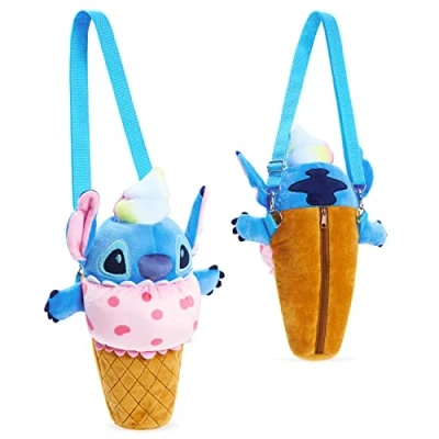 Abbildung von Disney Handtasche Kinder Mädchen Stitch Tasche Minnie Kindertasche Cute Plüsch Geschenke für Teenager und Frauen (Multi Stitch)