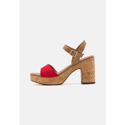 Abbildung von Marco Tozzi Plateausandalette, Damen, Größe: 41, Red Schuhe