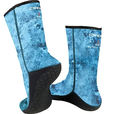Abbildung von Cressi Unisex Adult Hunter Socks 2mm Neoprenstiefel für Wassersportaktivitäten, Camo blau, L