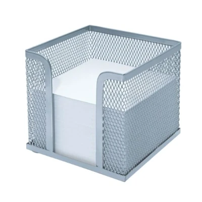Abbildung von Wedo 65754 Zettelbox Office (inkl. Papier (92 x 92 mm), Drahtmetall) silber