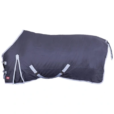 Abbildung von Premiere Outdoor Decke &quot;Ganzjährig&quot; 300 g Dress Blue Unterlänge: 185 cm &amp; Rückenlänge: 135 Blau