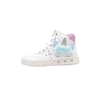 Abbildung von Geox Skylin GIRL Light UP Sneaker high white/multicoloured für Kinder, Größe: 24, White/multi coloured Schuhe