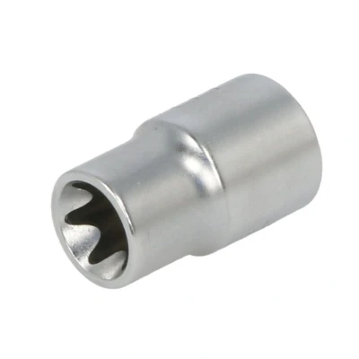 Abbildung von TOPTUL BAED1212 Steckschlüsseleinsatz 1/2 E Profil E12 Chrom Vanadium Stahl