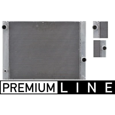 Abbildung von MAHLE ORIGINAL CR 580 000P Kühler, Motorkühlung für Fahrzeuge mit/ohne Klimaanlage 623 486 32 Kühlrippen gelötet BMW: 5 Saloon, Touring kfzteile,