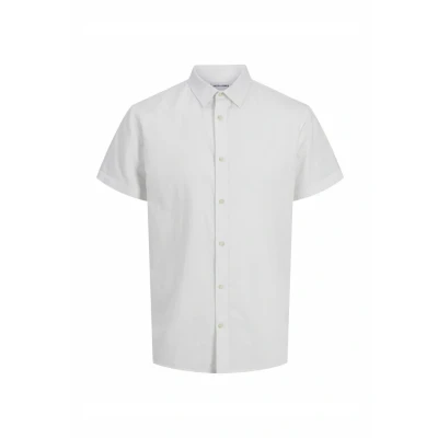 Abbildung von Jack &amp; Jones Comfort FIT Hemd, Herren, Größe: Small, White