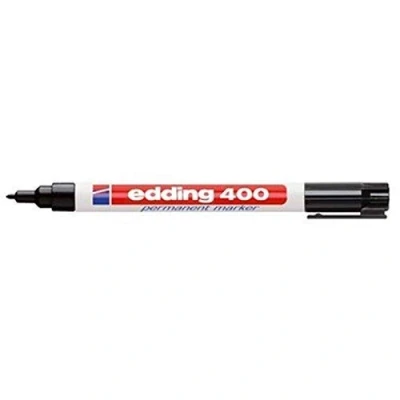 Abbildung von Permanentmarker edding 400, nachfüllbar, Rundspitze, Schaft Kunststoff, schwarz