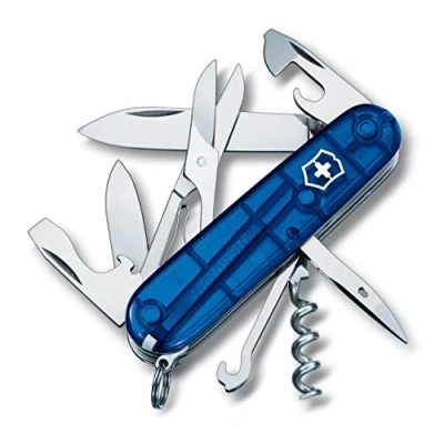 Abbildung von Victorinox Schweizer Taschenmesser, Climber, Multitool, Swiss Army Knife mit 14 Funktionen, Klinge, Korkenzieher, Dosenöffner