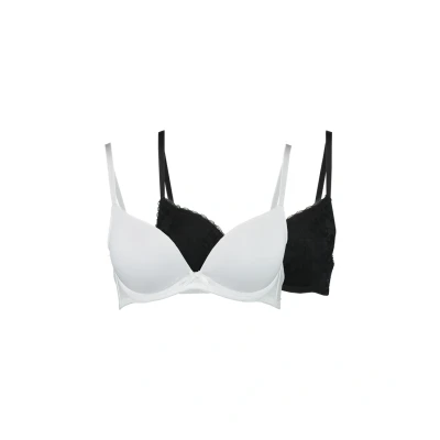 Abbildung von Dorina Sonia Plunge BRA 2 PACK Pushup BH, Damen, Größe: 70A, Black/white