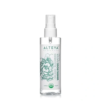 Abbildung von Alteya Organics Weißes Rosenwasser Spray 100ml 100% USDA Organic zertifiziert Rein Natürlich wasserdampfdestilliertes Blütenwasser aus Alba Rosen, Direktverkauf vom Rosenanbauer