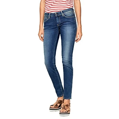 Abbildung von Pepe Jeans Damen Soho Jeans, Blue (Denim Z63), 27W / 30L