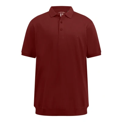 Abbildung von JP 1880 Herren Polo Bauchfit Poloshirts, Dunkel Kirschrot, 4XL
