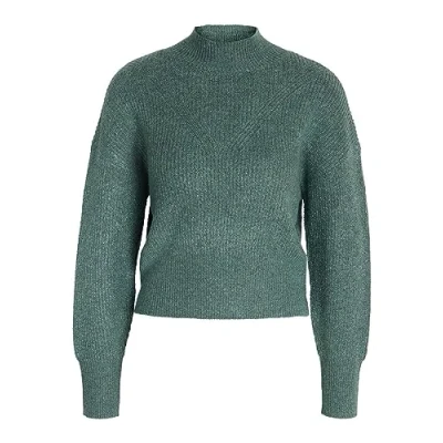 Abbildung von Noisy May Nmnella HIGH NECK CROP Strickpullover, Damen, Größe: Small, Kombu green