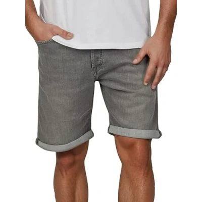 Abbildung von JACK &amp; JONES Jeans Shorts Herren Stretch Kurz Regular Fit JJIRICK Kurze Hosen Bermuda Sommer Denim Einfarbig, Größe:M, Farbe:Grey (AM 278)