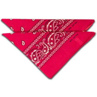 Abbildung von fashionchimp Nicki Halstuch aus 100% Baumwolle im 2er Set, Unisex Bandana, AZO Frei (Pink)