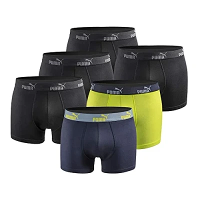 Abbildung von PUMA Herren Boxershort Limited Statement Edition 6er Pack Black Blue Lime New Gr. XL