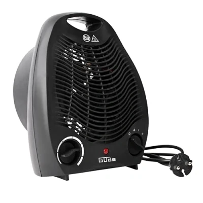 Abbildung von Güde Heizlüfter GH 2000 B (220 240 V, W Heizleistung, 2 Heizstufen: 1000/2000 W, Gebläseleistung 75 m3/h, stufenloser Thermostat, Überhitzungs und Kippschutz, Tragegriff)
