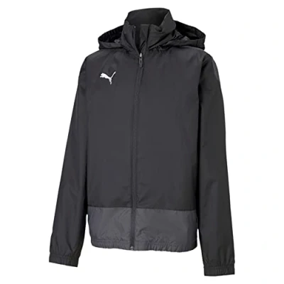 Abbildung von Puma Teamgoal Training Regenjacke / wasserabweisende Jacke für Kinder, Größe: 164, black/asphalt