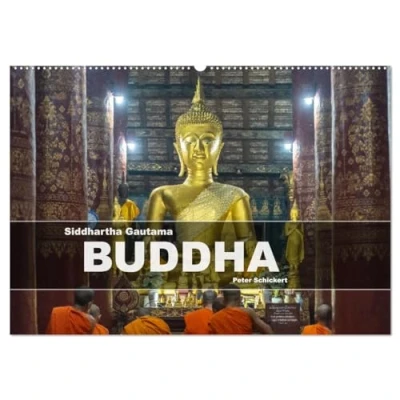Abbildung von Siddhartha Gautama Buddha (Wandkalender 2025 DIN A2 quer), CALVENDO Monatskalender