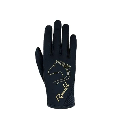 Abbildung von Roeckl Reithandschuhe Tryon Schwarz/Gold 7