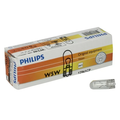 Abbildung von PHILIPS 12961CP Glühlampe, Blinkleuchte 12 5 W5W, Glassockellampe HYUNDAI: i30 II Hatchback, ix35, VOLKSWAGEN: Touran II, Polo III Hatchback