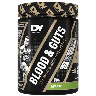 Abbildung von Dorian Yates Nutrition Blood &amp; Guts Pre Workout Booster mit Arginin + Citrullin (380g, Mojito)