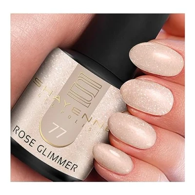 Abbildung von SHAYENNE Shellac Gel Nagellack 15 ml für UV LED Lampe 77 Rose Rosa MADE in GERMANY Nail Polish for Lamp Nagel Lack Gellack