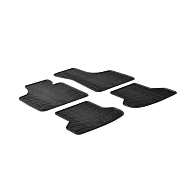 Abbildung von Gledring 0246 Fußmattensatz Gummi vorne und hinten 4 schwarz 750mm 550mm AUDI: A3 Hatchback, Sportback