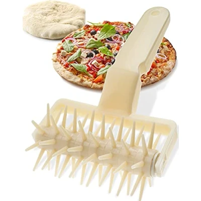 Abbildung von ORBLUE Stipproller aus hochwertigem Kunststoff Ideal für Pizza, Brot und Teig, Teigroller Teigigel Alternative