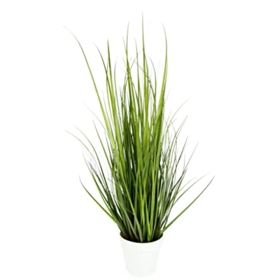 Abbildung von Flair Flower Künstlicher Grasbusch im Topf Kunstpflanze Dekogras Kunstgras Pflanze Ziergras Gras Grasbüschel Busch Deko Gräser Frühjahr Ufergras Schilf Hochzeitsdeko Grasbündel Grüpflanze Dekopflanze