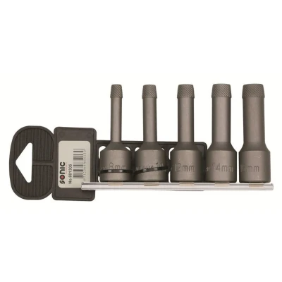 Abbildung von SONIC 801305 Schraubenausdreher 1/2 8mm, 10mm, 12mm, 14mm, 16mm in Kunststoffhalter
