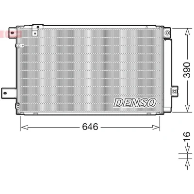 Abbildung von DENSO DCN50049 Klimakondensator mit Trockner R 134a TOYOTA: Avensis II Station Wagon