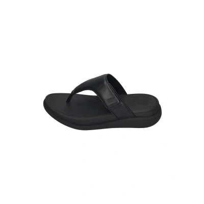Abbildung von Fitflop GO Adjustable Flatform Toepost Zehentrenner, Damen, Größe: 39, All black Schuhe