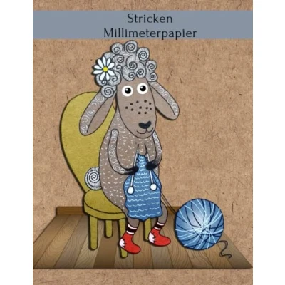 Abbildung von Stricken Millimeterpapier: 4:5 Seitenverhältnis, Projektplaner zum Erstellen eigener Designs