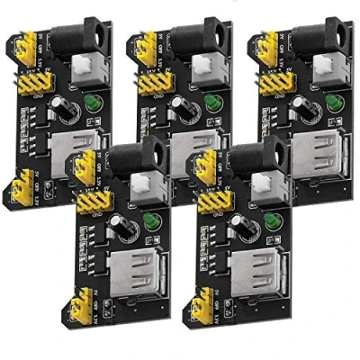 Abbildung von AZDelivery MB102 Breadboard Netzteil Adapter Power Supply Modul 3.3V/5V kompatibel mit Arduino inklusive E Book!