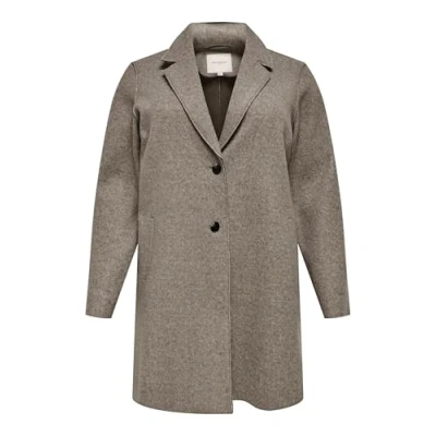 Abbildung von ONLY Carmakoma Carnew Carrie Bonded COAT Klassischer Mantel grey, Damen, Größe: L 50/52, Grey