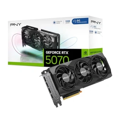 Abbildung von PNY GeForce RTX™ 5070 12GB OC Triple Fan Grafikkarte DLSS 4