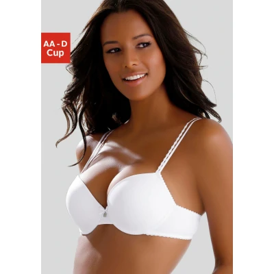 Abbildung von LASCANA Push up BH, mit Bügel und Spaghettiträgern, Dessous