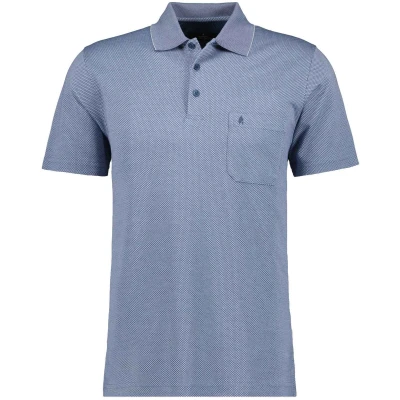 Abbildung von RAGMAN Herren Softknit Polo Fishnet M, Taube 073