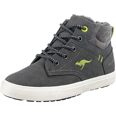 Abbildung von KangaROOS KAVU X Sneaker, Steel Grey/Lime, 25 EU
