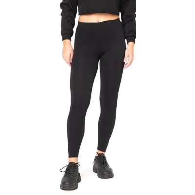 Abbildung von Bellivalini Damen Thermo Leggings Gefüttert für Winter Warme Apre Ski BLV50 320 (Schwarz, L)