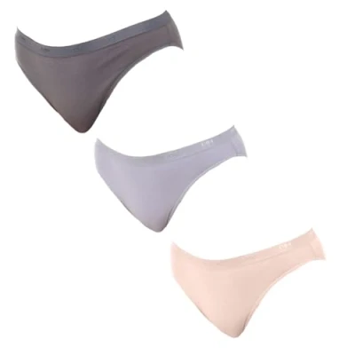 Abbildung von DIM Pocket Brief 3 PACK Slip, Damen, Größe: 34/36, Taupe/rose/gris