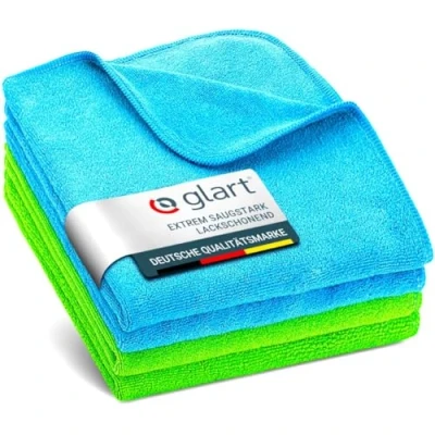 Abbildung von Glart 4448 4er Set superweiche Mikrofasertücher 2 Stück blau 40 x cm