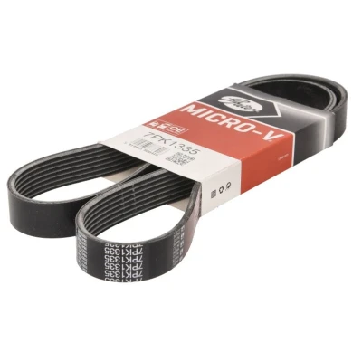 Abbildung von GATES Micro V 7PK1335 Keilrippenriemen 1335 7 Polyester, EPDM (Ethylen Propylen Dien Kautschuk) FIAT: Talento Minibus, RENAULT: Trafic 3, Espace 5