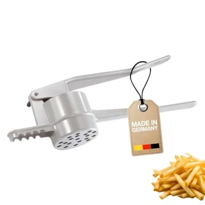 Abbildung von Westmark Pommespresse Churropresse, Kartoffelpresse aus hochwertigem Aluminium Für Kartoffel, Churros &amp; Pommes Silber, 41 cm