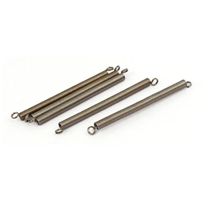 Abbildung von sourcing map 5 Stk. 0,5mmx4mmx60mm 304 Edelstahl Zugfedern Silber