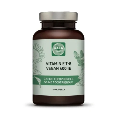 Abbildung von Kala Health Vitamin E 400 IE Vegan alle 8 Alpha + Beta Gamma Delta Tocotrienol und Tocopherol kapseln
