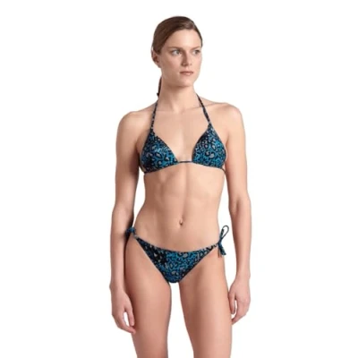 Abbildung von Arena Damen Women&#039;s Water Print String Triangle Bikini, Animalier, M EU